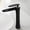 22005-1H, variant on Basin Faucet Hot and Cold Water Brass Black Bathroom Mixer Tap Single Handle Basin Water Sink Mixer Tap 22005-1