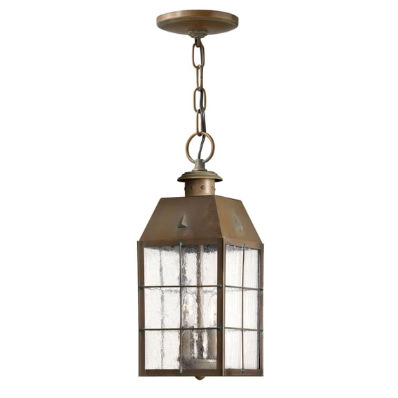Hinkley Lighting - Nantucket - Brass Outdoor Lantern Fixture in