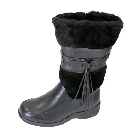 

PEERAGE Bianca Women s Wide Width Leather Winter Boots