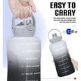 thumbnail image 6 of 1 Gallon Water Bottles with Straw, 128 oz / 3.8L Water Bottle BPA Free Innovative 2-IN-1 Lid Gym Bottle with Times to Drink Motivational, Large for Sports Fitness Camping Water Jug One Gallon, 6 of 8
