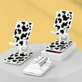 thumbnail image 2 of Black Irregular Graphic Mobile Phone Stand Desktop Tablet Holder Lazy Bedside Universal Support Foldable Extend Desk Stand For Cell Phone Foldable And Hoisting Multi-Function Telescopic For IPhone IPa, 2 of 5