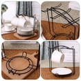 thumbnail image 1 of QUMIIRITY Soporte Para Tazas De Café Negro De Acero Inoxidable Para Organizar Y Decorar El Hogar, 1 of 8