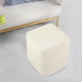 thumbnail image 6 of Stretch Ottoman Cover Furniture Protector Ottoman Foot Rest Cover for Footrest Foot Stool , White, 6 of 8