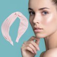 thumbnail image 2 of Unique Bargains 1 Pc Jacquard Embroidery Tie Headbands for Women Pink, 2 of 6