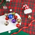 thumbnail image 2 of Tssuoun 24 Pieces Christmas Decoration 4cm Plastic Ball Party Hanger Ball Hanging Ball Bucket Set Electroplated Ball Christmas Ball, 2 of 11