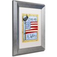 thumbnail image 2 of Trademark Fine Art "Long May it Wave" Canvas Art by Jennifer Nilsson, White Matte, Silver Frame, 2 of 4