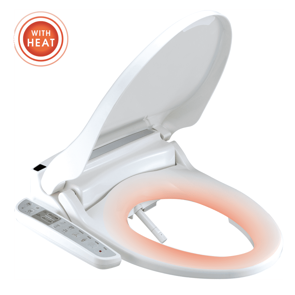 Bidet Toilet Seat Attachment W/ Heated Seat and Hygienic Nozzles Daiwa Felicity Wash Mate Deluxe Elongated - Walmart.com - Walmart.com