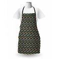 thumbnail image 3 of Crazy Apron, Abstract Watermelon Pattern with Psychedelic Style Illustration of Exotic Fruit, Unisex Kitchen Bib with Adjustable Neck for Cooking Gardening, Adult Size, Multicolor, by Ambesonne, 3 of 4