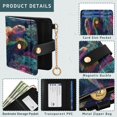 thumbnail image 5 of Small Wallet For Women Bifold Leather Pocket Coin Credit Card Holder With RFID Blocking Turtles Swimming, 5 of 6