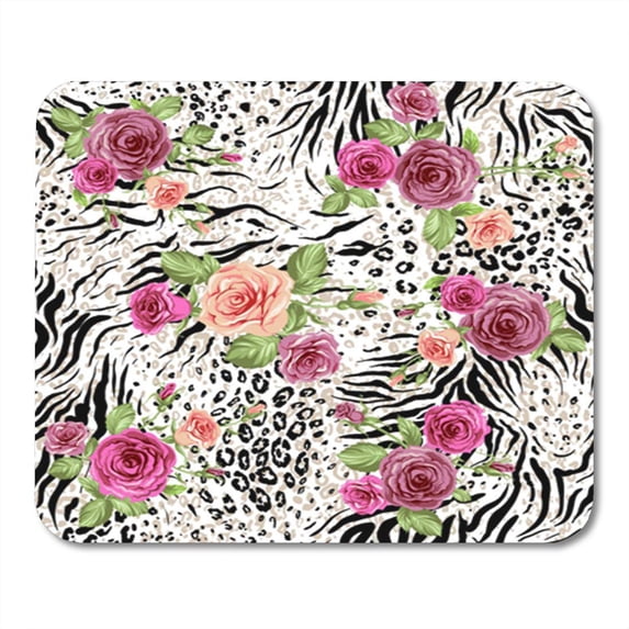 SIDONKU Flower Seamless Pattern with Prints and Decorative Roses Floral Mousepad Mouse Pad Mouse Mat 9x10 inch