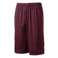 thumbnail image 5 of Sport-Tek Extra Long Classic Mesh Short (ST511) Maroon, XS, 5 of 6
