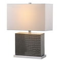 thumbnail image 5 of SAFAVIEH Delia 20.5 in. H Rectangular Faux Table Lamp, Faux Alligator, 5 of 6