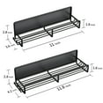 thumbnail image 2 of 2 Pack Magnetic Spice Rack for Refrigerator and Oven, Magnetic Fridge Organizers and Storage Metal Black, Strong Magnets Shelf Seasoning Organizer Gadgets, 2 of 7