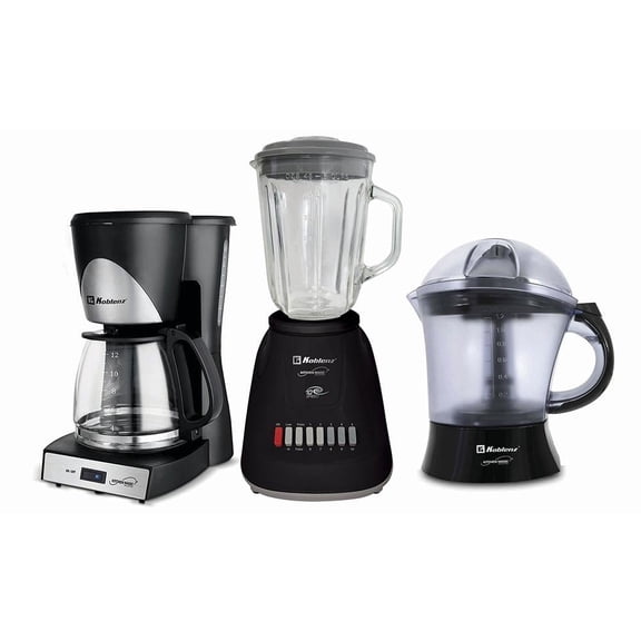 Combo de Cafetera Koblenz + Licuadora y Exprimidor Negro