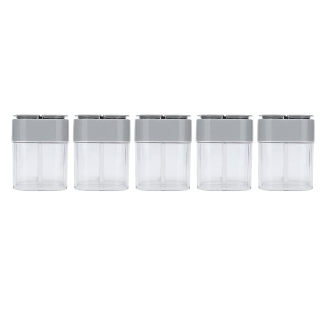 4 in 1 Spice Container, Convenient Spice Dispenser Transparent Handle for Restaurant for Home for Kitchen