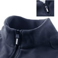 thumbnail image 3 of USNSM (M-5XL) Big and Tall Men's Quarter-Zip Fleece Jacket, Long Sleeve Half Zip Fleece Pullover Sweaters Thermal Golf Sweatshirt Blue M, 3 of 7