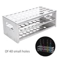 thumbnail image 6 of 40 Holes Tube Rack Stainless Steel Double?Layer Test Tube Support Stand 304 Punching Plate, 6 of 13