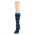 thumbnail image 2 of Legmogue Women's Tri Line Sherpa-Lined Lounge Sock - Womens - Female, One Size, Blue, 2 of 2