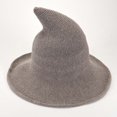thumbnail image 3 of Lispipm Witch Hat for Kids Halloween Wide Brims Foldable Cap Boys and Girls Festival Kintted Wizard Hats, 3 of 6