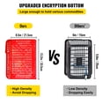 thumbnail image 5 of VEVOR Shopping Basket, 16.9 x 11.8 x 8.07 in/42.8 x 30 x 22 cm((L x W x H), Cast-Iron Handle and Stand, Set of 12 Store Baskets with Durable PE Material Used for Supermarket, Retail, Bookstore, Red, 5 of 9