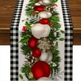 thumbnail image 5 of Camino de mesa navideño, mantel, decoración para mesa de comedor, alce, muñeco de nieve, Papá Noel, camino de mesa estampado, suministros de decoración navideña 2025, 5 of 5