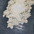thumbnail image 4 of fastboy Simple Long Table Runner Lace Tablecloth Decorative Fabric Dining Tea TV Exquisite Wedding Decoration Coffee Color 35*160 cm, 4 of 6