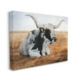 thumbnail image 2 of Stupell Longhorn Cattle Prairie Portrait Animals & Insects Painting Gallery Wrapped Canvas Print Wall Art, 2 of 5