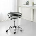thumbnail image 7 of Goofa Black And White Stripes Printed Stool Covers Round, Waterproof Round Bar Stool Covers Anti-Slip Round Bar Stool Seat Cover with Elastic Bands Durable -12 inch, 7 of 7