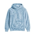 thumbnail image 5 of qafoshin Mens Warm Fuzzy Hoodies Fall Winter Casual Fleece Hooded Sweatshirt Fashion Solid Color Pullover Tops S-3XL, 5 of 6