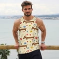 thumbnail image 6 of Fotbe Dachshund Dog And Flower Pattern Men's Quick Dry Workout Tank Top Gym Muscle Tee Fitness Bodybuilding Sleeveless T Shirt Breathable Workout Shirt-Large, 6 of 9