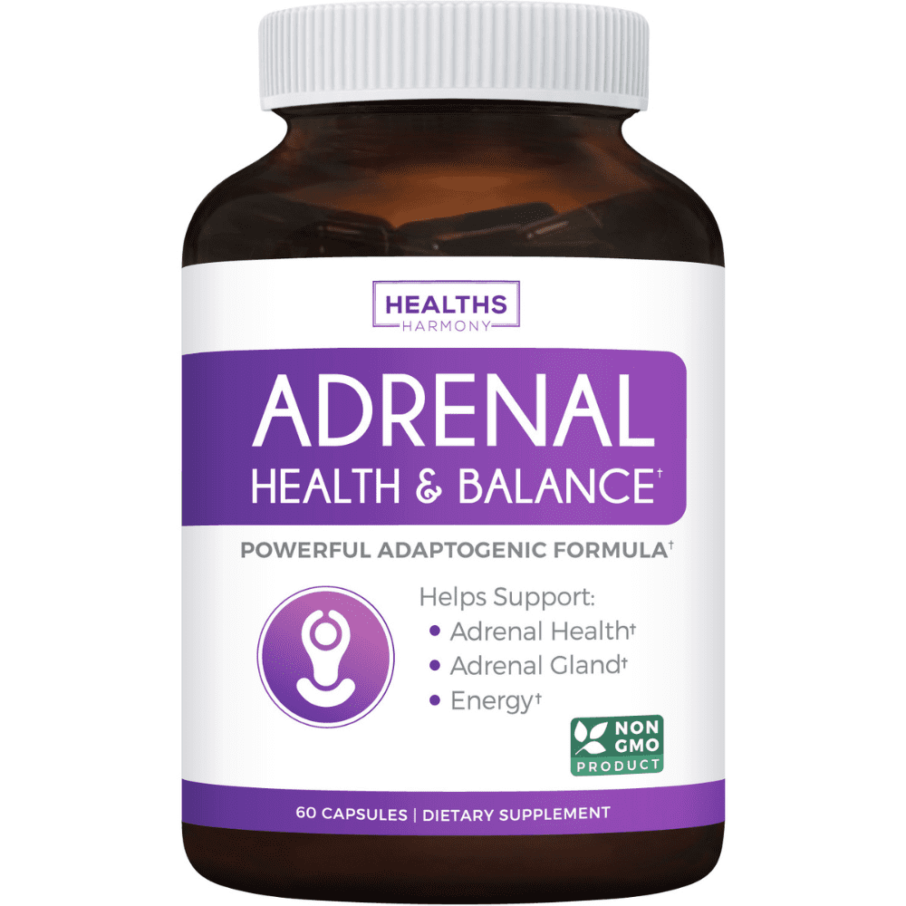 Healths Harmony Adrenal Support Supplement (NONGMO) Adrenal Health