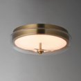 thumbnail image 5 of E24660-18NAB ET2 Lighting Voto - 16W 1 LED Flush Mount-4.25 Inch Tall and 12 Inch Wide-Natural Aged Brass Finish-Clear Glass Color, 5 of 5
