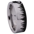 thumbnail image 3 of Bear and Trees Tungsten Carbide Ring, 3 of 6