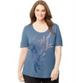 thumbnail image 2 of by Hanes Women's Plus-Size Short-Sleeve Scoop-Neck Graphic T-Shirt, 2 of 2