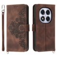 thumbnail image 1 of For Xiaomi Redmi Note 14 Pro 4G Case Flower Pattern PU Leather Wallet Phone Cover with Strap - Light, 1 of 5