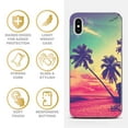 thumbnail image 4 of Case Yard iPhone-XS-Max Case Clear Soft & Flexible TPU Ultra Low Profile Slim Fit Thin Shockproof Transparent Bumper Protective Cover Drop Protective Cell Phone Cases (Beach Paradiso), 4 of 8