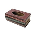 thumbnail image 1 of Caja De Pañuelos Retro Porta Pañuelos Libros Antiguos Estilo Vintage Madera Noticed HA024919-01, 1 of 7