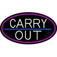 thumbnail image 1 of Carry Out LED Neon Sign 20 x 37 - inches, Black Square Cut Acrylic Backing, with Dimmer - Bright and Premium built indoor LED Neon Sign for restaurant window and interior decor., 1 of 7