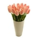 thumbnail image 1 of EeaseMX Tulipanes artificiales de tacto real, flores de tulipán de imitación para decoración de bodas, fiestas, balcones, patios y bares (champán), 1 of 7