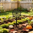 thumbnail image 5 of Miwamany Halloween Garden Stakes, Metal Silhouette Decor, Black Cats Pumpkin Ghost Bats Signs, Spooky Yard Lawn Patio Pathway Decor, Halloween Outdoor Party Festive Decoration, 5 of 6