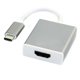 thumbnail image 4 of M9K USB-C USB 3.1 Type C to HDMI 1080p HDTV Adapter Cable for 2015 A6q New 12 Inch Macbook - Silver, 4 of 4