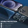 thumbnail image 3 of [5 Pack] IBAOLE Screen Protector Compatible with iPhone 12 Pro 6.1 [Not for iPhone 12 ], 3 Pack Clear Tempered IBAOLE and 2 Pack Camera Lens Protector,[Installation Frame][Precise Cutout] - -, 3 of 7