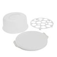 2In1 Round Cake Carrier with Lid for 68 Inch Pies, 13 Cupcakes (11 x