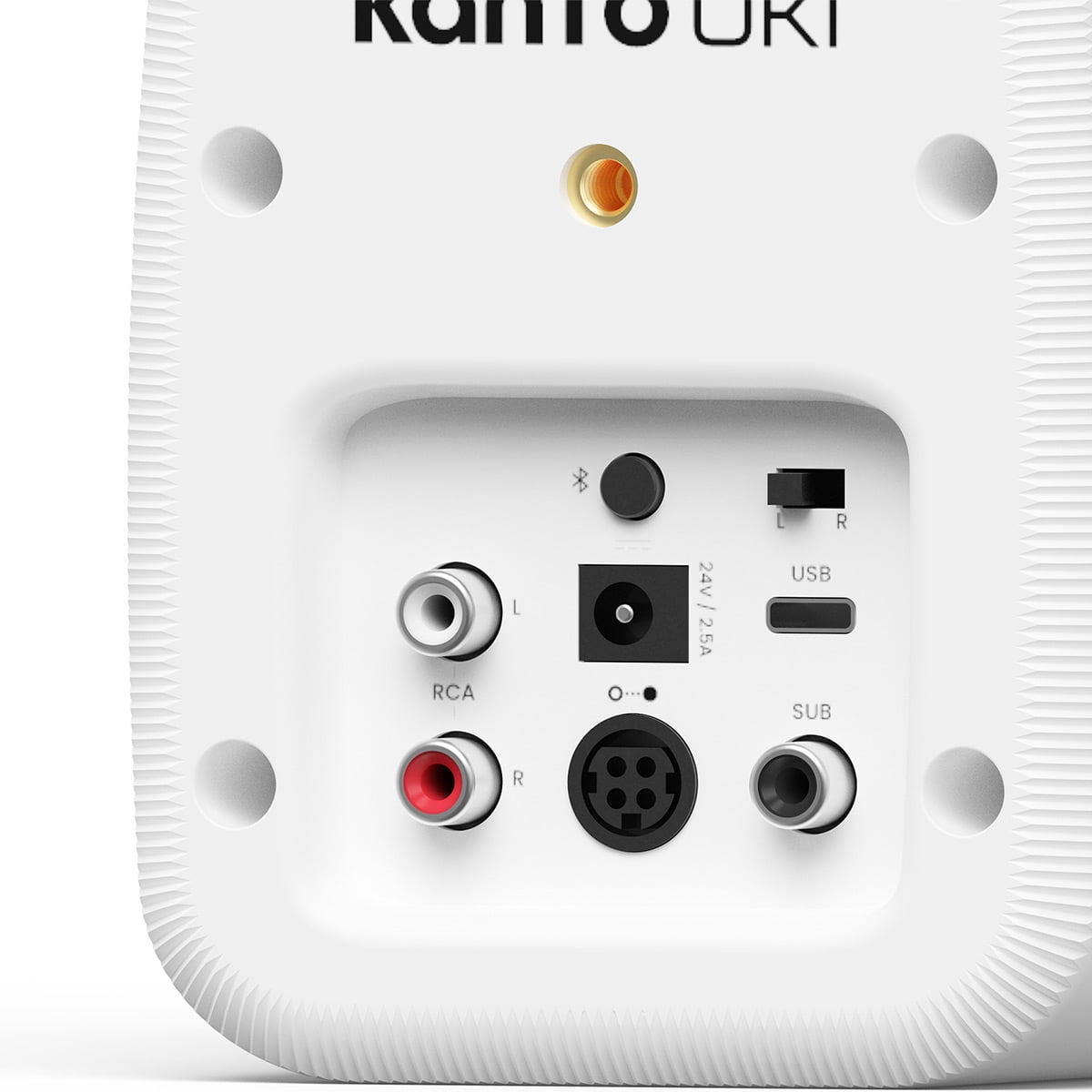 Kanto UKI Bluetooth Desktop Speakers - Pair (Chalk)