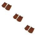 thumbnail image 4 of maskred Gants de Conduite Rétro en Cuir PU pour Hommes Sans Doigts Marron Bouton L 3ensemble, 4 of 6