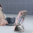 thumbnail image 6 of Compatible for iPhone 17 Phone Case with Stand, Rotatable Ring Holder Kickstand Rugged Shockproof Protective Cover Case with Camera Lens Protector for iPhone 17, Pink, 6 of 9