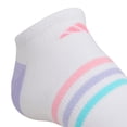 thumbnail image 5 of Girl's adidas 6-Pack Superlite No-Show Socks Color: White Black Size: SMALL, 5 of 5