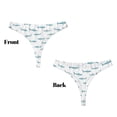 thumbnail image 3 of Balery Cute Shark Tangas de Algodón para Mujer con Estampado – Ropa Interior Sexy, Transpirable, G-string-4X-Large, 3 of 6