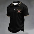 thumbnail image 2 of Dwelliawo 250 Anniversary Usa Shirt Men's 250 Anniversary Usa Casual Short Sleeve Polo Shirt We the People Patriotic Shirts Patriotic Top Black XL, 2 of 5