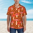 thumbnail image 5 of Uemuo Forest Mushrooms Printed Regular Fit Short Sleeve Casual Hawaiian Shirt for Men,Aloha shirt,Tropical shirt,Floral print shirt,Vacation Beach shirt-Large, 5 of 9